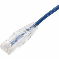 ADD-ON ADD-1FSLCAT6-BE-100PK 100-PACK 1FT BLUE CAT 6 SLIM PVC ETHERNET CABLE SNAGLESS CLEAR-CLAW RJ-45 M/M BU