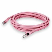 ADD-ON ADD-20FCAT6S-PK 20FT PINK CAT 6 SHIELDED (STP) PVC ETHERNET CABLE SNAGLESS EASY CLEAR BOOT RJ-45