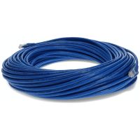 ADD-ON ADD-250FCAT6A-BE 250FT BLUE CAT 6A PVC ETHERNET CABLE SNAGLESS BUBBLE BOOT RJ-45 M/M