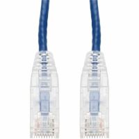 ADD-ON ADD-33FSLCAT6-BE 33FT BLUE CAT 6 SLIM PVC ETHERNET CABLE SNAGLESS CLEAR-CLAW RJ-45 M/M