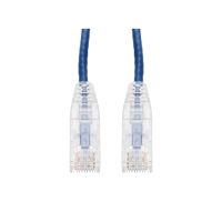 ADDON ADD-40FSLCAT6A-BE 40FT BLUE CAT 6A SLIM PVC ETHERNET CABLE SNAGLESS CLEAR-CLAW RJ-45 M/M