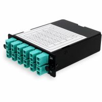 ADDON ADD-4BAYC2MP12LCDM4 CASSETTE FOR 4-BAY PATCH PANEL, 2 MPO IN, 12 LC DUPLEX OUT, MULTI-MODE DUP