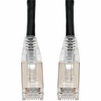 ADD-ON ADD-50FCAT6AS-BK 50FT BLACK CAT 6A SHIELDED PVC ETHERNET CABLE SNAGLESS EASY CLEAR BOOT RJ-45 M/M