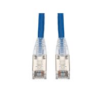 ADDON ADD-50FCAT6S-BE 50FT BLUE CAT 6 SHIELDED PVC ETHERNET CABLE SNAGLESS EASY CLEAR BOOT RJ-45