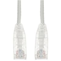 ADD-ON ADD-50FSLCAT6A-WE 50FT WHITE CAT 6A SLIM PVC ETHERNET CABLE SNAGLESS CLEAR-CLAW RJ-45 M/M