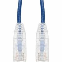 ADD-ON ADD-55FSLCAT6-BE 55FT BLUE CAT 6 SLIM PVC ETHERNET CABLE SNAGLESS CLEAR-CLAW RJ-45 M/M
