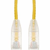 ADD-ON ADD-75FSLCAT6-YW 75FT YELLOW CAT 6 SLIM PVC ETHERNET CABLE SNAGLESS CLEAR-CLAW RJ-45 M/M