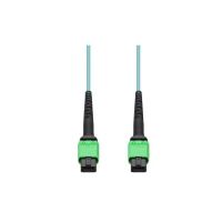 ADD-ON ADD-AMPOAMPO-5M5OM4 5M MPO/APC TO MPO/APC AQUA OM4 OFNR 12-STRAND FIBER PATCH CABLE