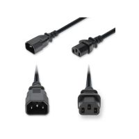 ADD-ON ADD-C142C13C14G10FBK 10FT C14/C13 14 AWG BLACK PWR CBL 250V