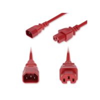 ADD-ON ADD-C142C15C14G10FRD 10FT C14 MALE TO C15 FEMALE STANDARD COMMERCIAL TEMP 14 AWG 250V AT 15A PVC SJT