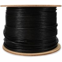 ADDON ADD-CAT6BULK1KO-BK 1000FT BLACK CAT6 UTP PVC OUTDOOR COPPER PATCH CABLE