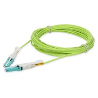 ADDON ADD-CS-CS-2M5OM5 2M CS (MALE) TO CS (MALE) STRAIGHT LIME GREEN OM5 DUPLEX FIBER OFNR (RISER
