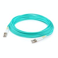 ADD-ON ADD-LC-LC-100M5OM4P 100M LC TO LC AQUA OM4 DUPLEX OFNP (PLENUM-RATED) FIBER PATCH CABLE