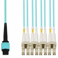 ADD-ON ADD-MPO-2LC25M5OM4 25M MPO/UPC TO 2XLC/UPC DUPLEX AQUA OM4 OFNR (RISER-RATED) 4-STRAND FIBER FANOUT