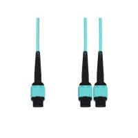ADDON ADD-MPO-2MPO1MOM4 1M MPO/UPC TO 2XMPO/UPC AQUA OM4 OFNR (RISER-RATED) 12-STRAND FIBER FANOUT