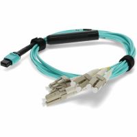 ADDON ADD-MPO-4LC10M5OM4 10M MPO/UPC TO 4XLC DUPLEX (8XLC)/UPC AQUA OM4 OFNR (RISER-RATED) 8-STRAND