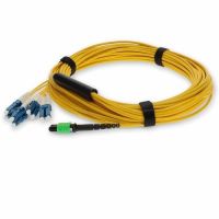 ADDON ADD-MPO-4LC20M9SMF 20M MPO/APC TO 4XLC DUPLEX (8XLC)/UPC YELLOW OS2 OFNR (RISER-RATED) 8-STRA