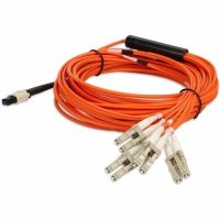 ADD-ON ADD-MPO-4LC9M6MMF MPO (FEMALE) TO 8XLC (MALE) 8-STRAND ORANGE RISER-RATED FIBER FANOU