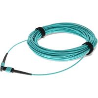 ADDON ADD-MPOMPO-15M5OM4P 15M MPO/UPC TO MPO/UPC AQUA OM4 OFNP (PLENUM-RATED) 12-STRAND FIBER PATCH