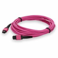 ADD-ON ADD-MPOMPO-4M5OM4-MA 4M MPO/UPC TO MPO/UPC MAGENTA OM4 OFNR (RISER-RATED) 12-STRAND FIBER PATCH CABLE