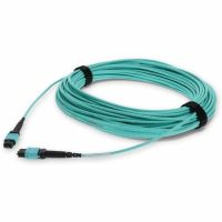ADD-ON ADD-MPOMPO-50M5OM4M 50M MPO (MALE) TO MPO (MALE) 12-STRAND AQUA CROSSOVER RISER-RATED FIBE
