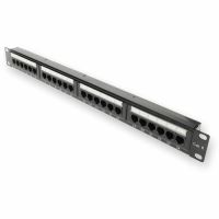 ADDON ADD-PPST-24P110C6 19-INCH CAT6 24-PORT STRAIGHT PATCH PANEL WITH 110-TYPE 1U MOUNTED TO ANY