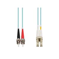 ADDON ADD-ST-LC-15M5OM4 15M ST TO LC AQUA OM4 DUPLEX OFNR FIBER PATCH CABLE