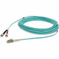 ADDON ADD-ST-LC-25M5OM4 25M ST TO LC AQUA OM4 DUPLEX OFNR (RISER-RATED) FIBER PATCH CABLE