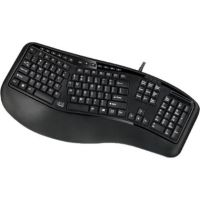 Adesso Desktop Ergonomic Keyboard with Smart Card Reader - AKB-150SB-TAA