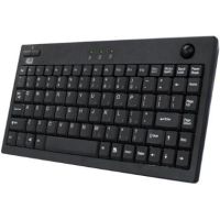 Adesso Mini Trackball Keyboard (Black) - AKB-310UB