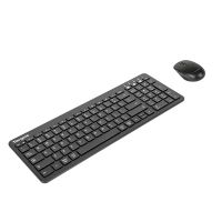 TARGUS AKM619AMUS ANTIMICROBIAL MIDSIZE KEYBOARD AND COMFORT MOUSE BUNDLE AKB863 + AMB582 BLACK