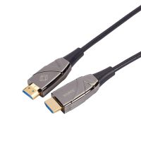 BLACK BOX AOC-HL-H2-100M HDMI 2.0 ACTIVE OPTICAL CABLE ALLOWS YOU TO EXTEND HD AND 4K VIDEO. IT PROV