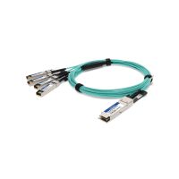 ADDON DELL AOC-QSFP-4SFP-10G-10M-AO COMPATIBLE TAA COMPLIANT 40GBASE-AOC QSFP+ TO 4