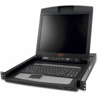 APC 17 RACK LCD CONSOLE - AP5717 - 1U RACK-MOUNTABLE KEYBOARD, MOUSE, AND LCD CO