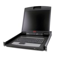 APC 19 RACK LCD CONSOLE - AP5719 - 1U RACK-MOUNTABLE KEYBOARD, MOUSE, AND LCD CO