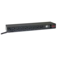 APC AP7801B NetShelter Metered Rack PDU, 1U, 20A, 120V, 8 NEMA 5-20 outlet