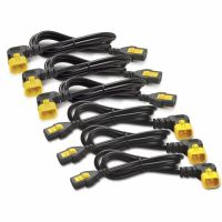 APC AP8704R-NA POWER CORD KIT (6 EA), LOCKING, C13 TO C14 (90 DEGREE), 1.2M, NORTH AMERICA