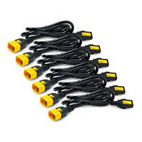 APC Power Cord Kit 6 EA C13 To C14 1.2m 6-Pack Black AP8704S-NA