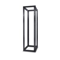 APC AR203A NetShelter 4 Post Open Frame Rack 44U Square Holes Black 