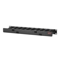 APC Plastic Horizontal Cable Manager, 19", Black - AR8602A