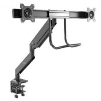StarTech Desk Mount Dual Monitor Arm - Ergonomic Dual Monitor VESA Mount 32" (17.6lb) Displays - ARMSLMBARDUO