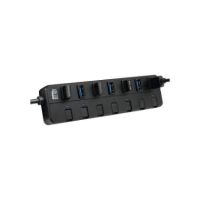 Adesso 7-Port USB 3.0 Hub with Power Switches and Adapter - AUH-3070P