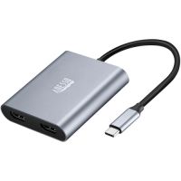 Adesso AUH-5020 USB-C Male to Dual-HDMI 4K Female Adapter (5.9")