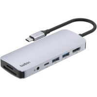 Belkin AVC009fqSGY-V2 USB-C 7-IN-1 MULTIPORT HUB 4K60