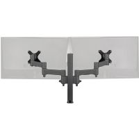 ATDEC AWMS-2-4640-F-B MODULAR DUAL DISPLAY MOUNT, FLAT SCREENS UP TO 26.5 LBS, CURVED SCREENS UP