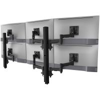 ATDEC AWMS-6-46275-H-B HEX MOUNT WITH TWO POSTS BLACK