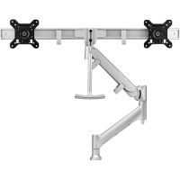 ATDEC AWMS-RHXB-H-S DIRECT TO DESK DUAL DISPLAY CROSSBAR DYNAMIC ARM DESK MOUNT, DUAL MONITOR