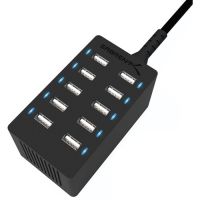 Sabrent AX-TPCS 10-Port USB Charging Station 12A/60W (Black)