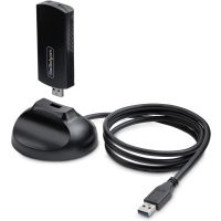 StarTech Wi-Fi 6E USB Adapter/Dongle, For Desktop/Laptop PC, Wireless NIC, Foldable Antenna, WiFi 2.4/5/6GHz Network - AX54005A-USB-WIFI-6E
