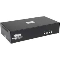Tripp Lite by Eaton B002-HD2AC4 Secure KVM Switch 4-Port HDMI to DisplayPort Dual Monitor 4K NIAP PP3.0 Certified Audio CAC TAA